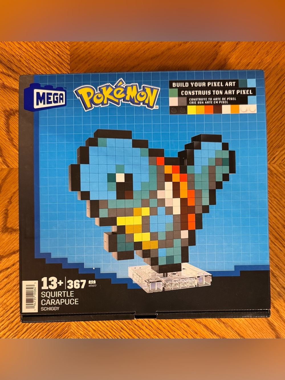 Mega Pokémon Pixel Art Squirtle Building Set - Blue